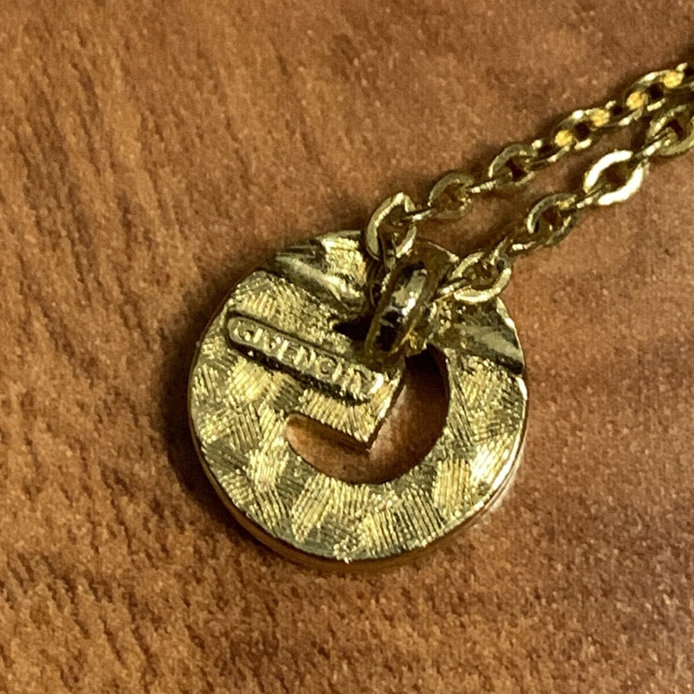 Authentic Givenchy Rhinestone "G" Logo Necklace - image 8